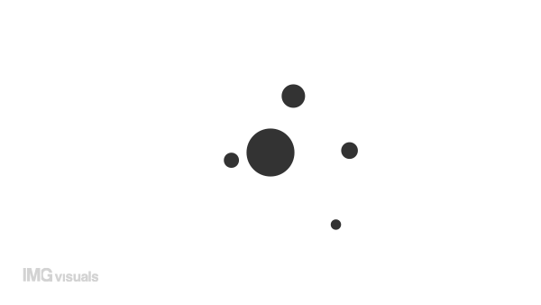 Animated random dots spin loader. Rotating in circle. Simple black and white loading icon. 4K video footage with alpha channel transparency. Wait-animation progress indicator for web UI design
