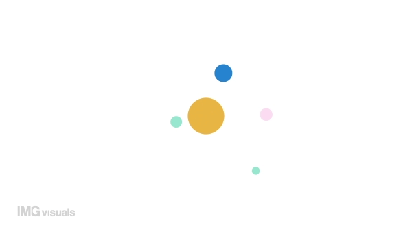 Animated random dots spin preloader. Rotating in circle. Waiting process. 4K video footage with alpha channel transparency. Website loader. Colorful loading progress icon animation for web UI design