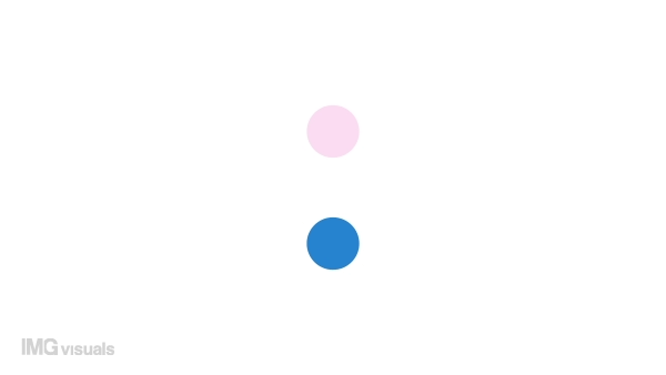Animated two dots spinning preloader. Rotation. Waiting process. 4K video footage with alpha channel transparency. Website loader. Colorful loading progress icon animation for web UI design