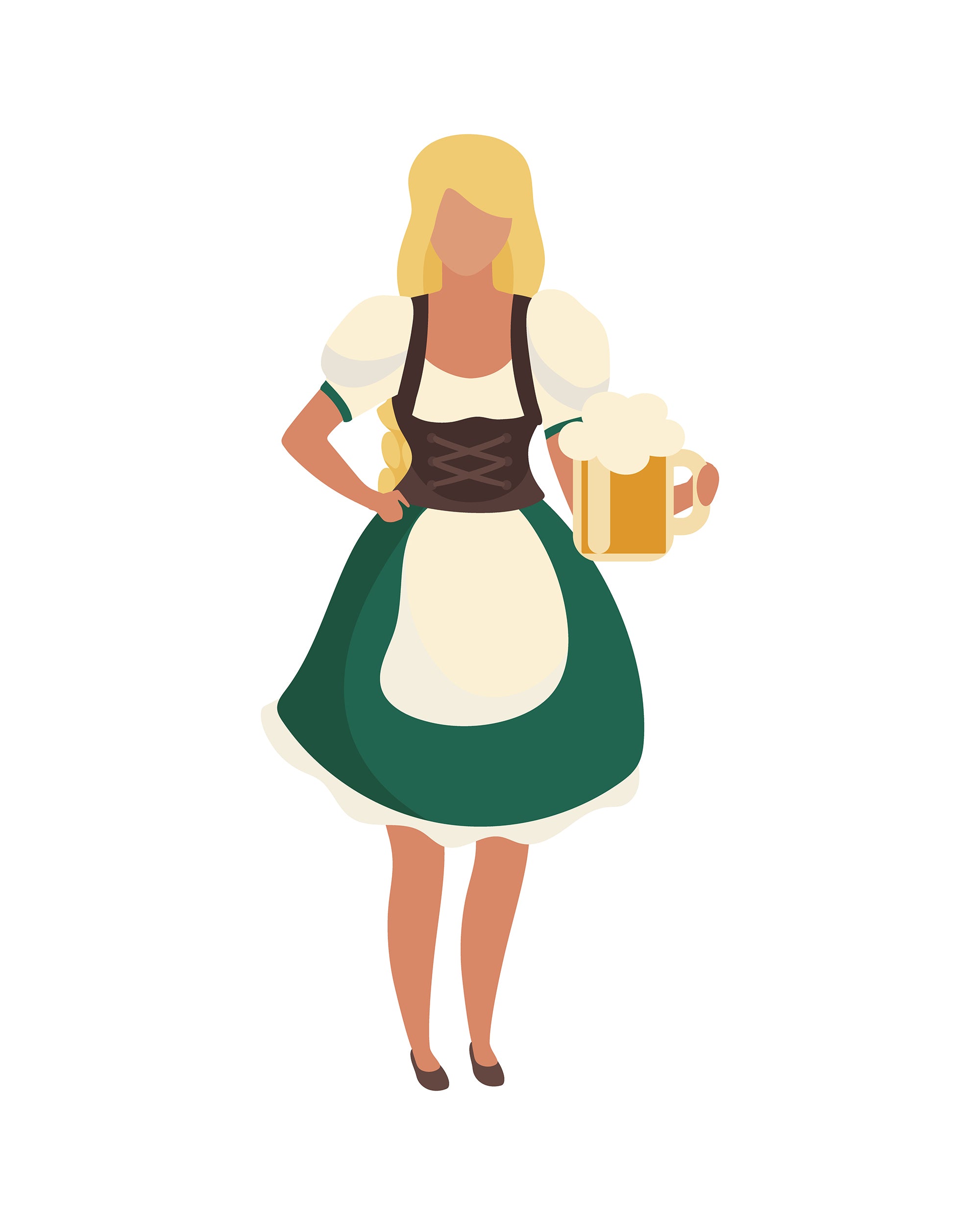 Oktoberfest flat vector illustration bundle