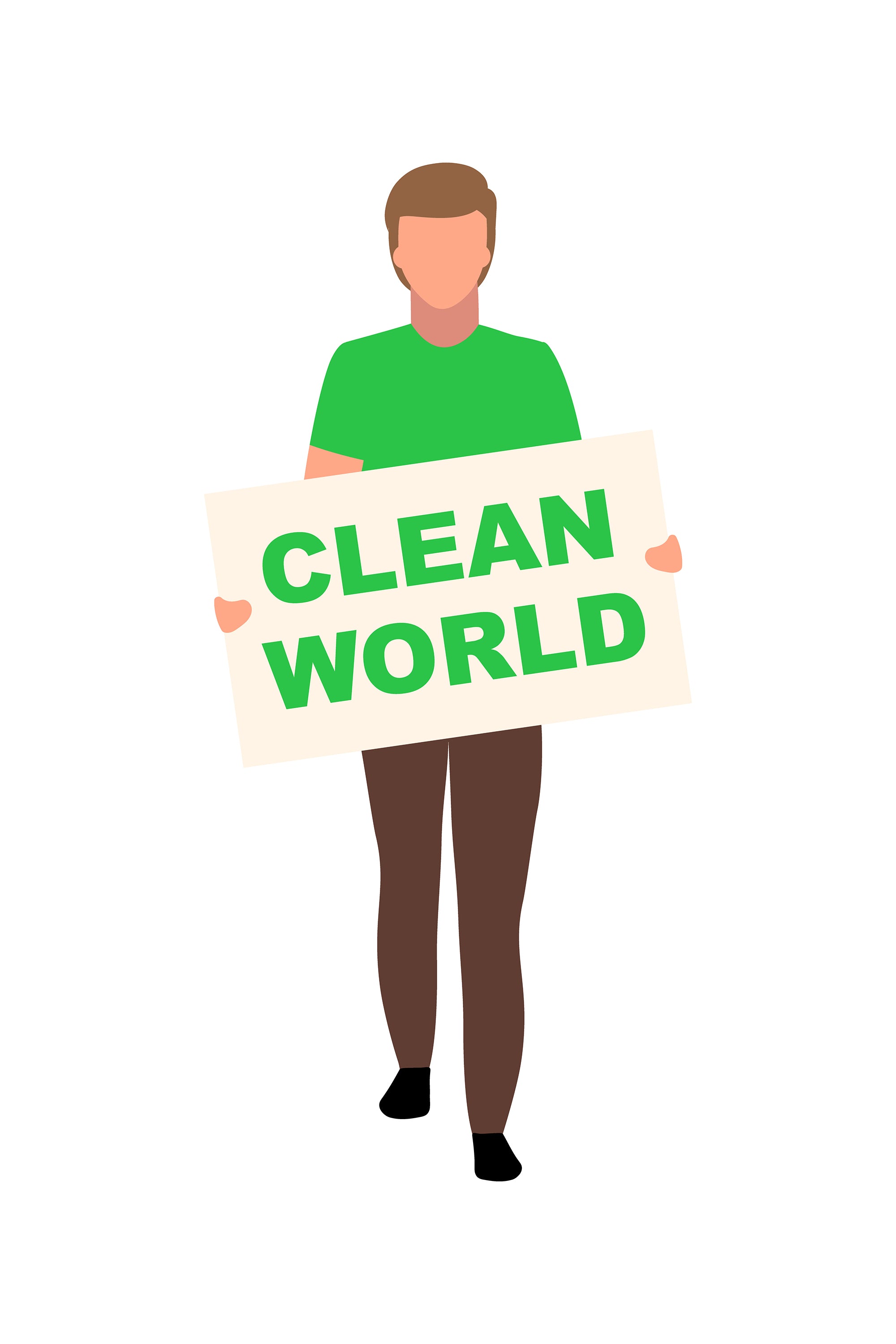Environmental movement flat concept vector illustrations set