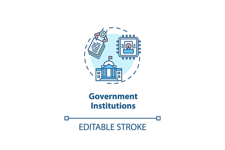 Cybersecurity concept icons bundle