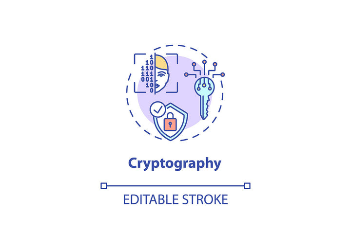 Cybersecurity concept icons bundle