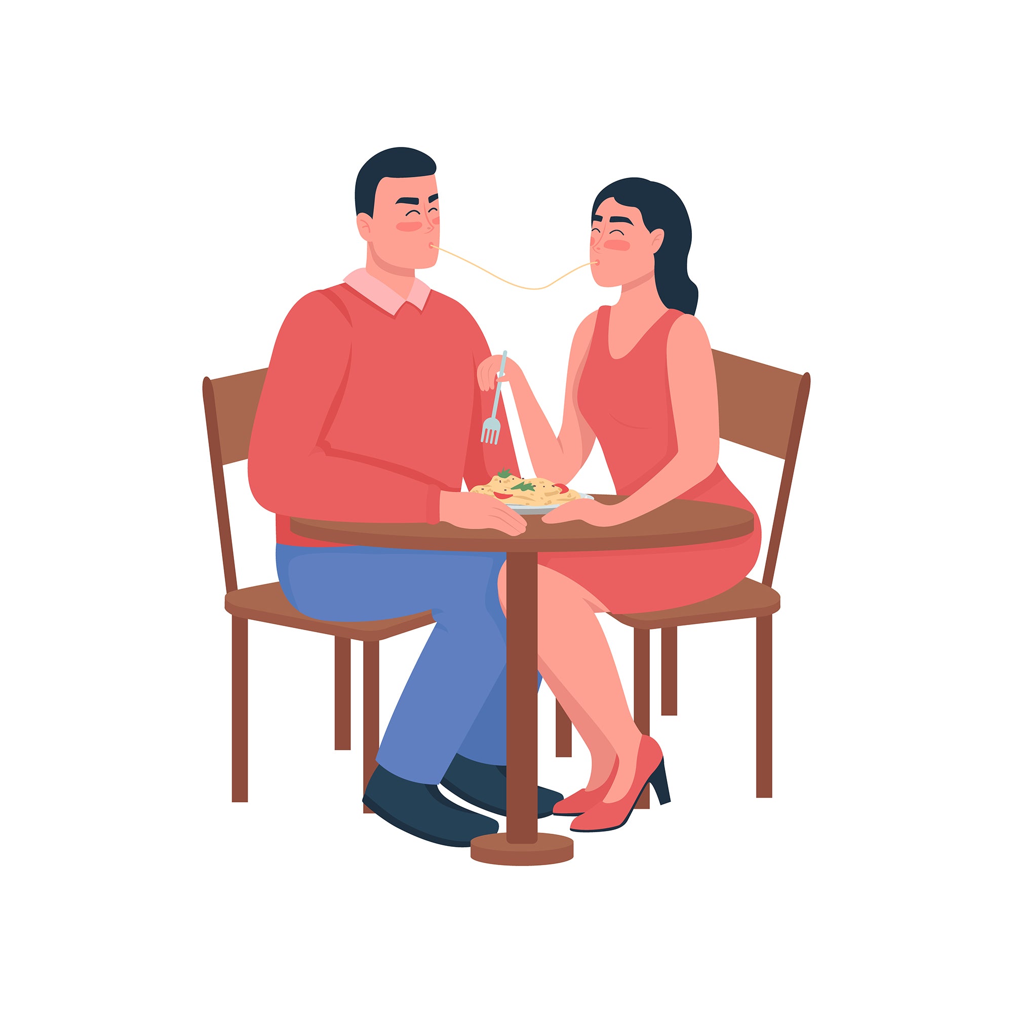 Happy Valentines day color vector illustration bundle