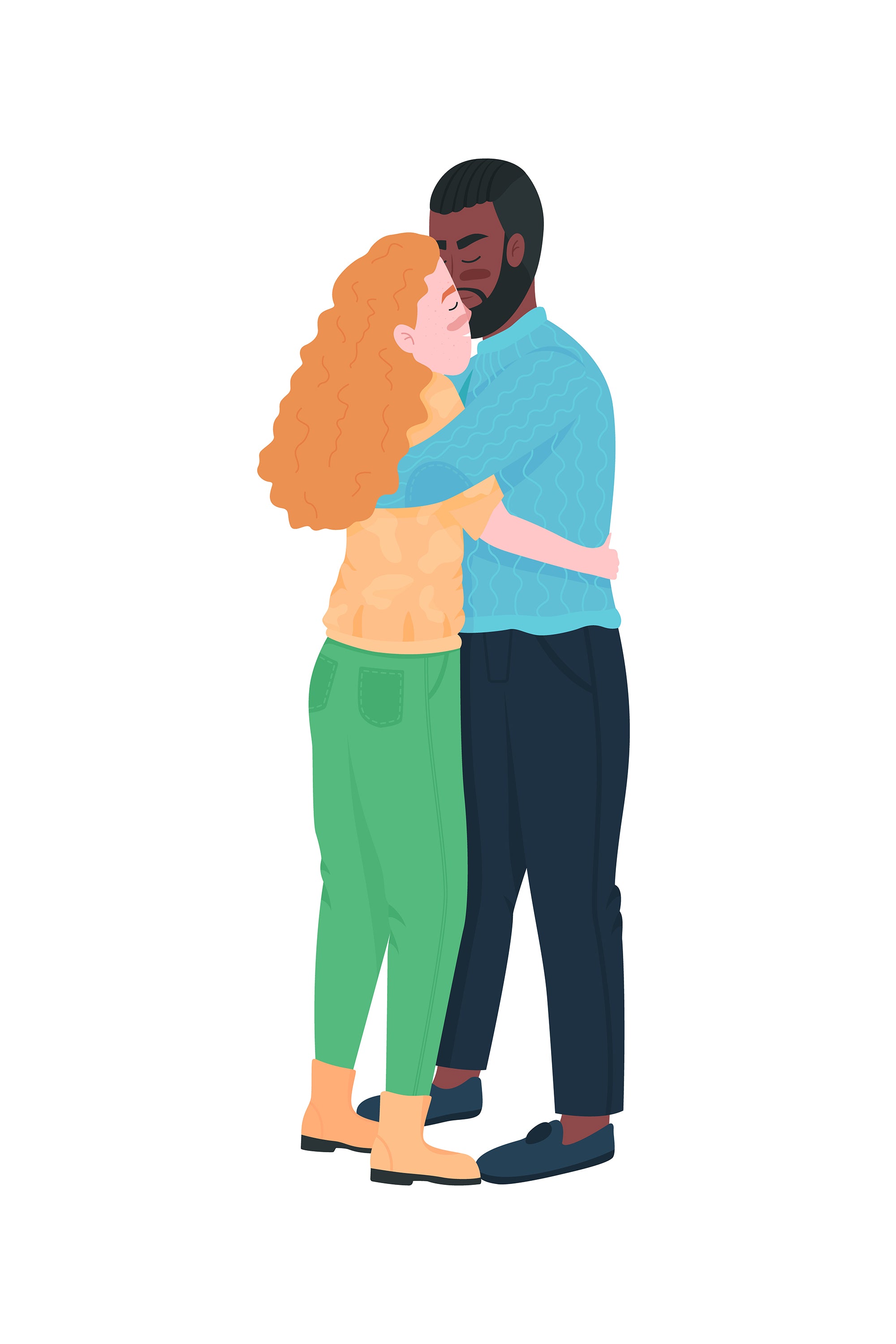 Happy Valentines day color vector illustration bundle