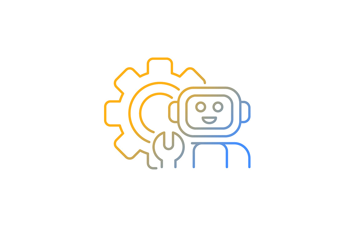 School subjects gradient icons set for dark and light mode