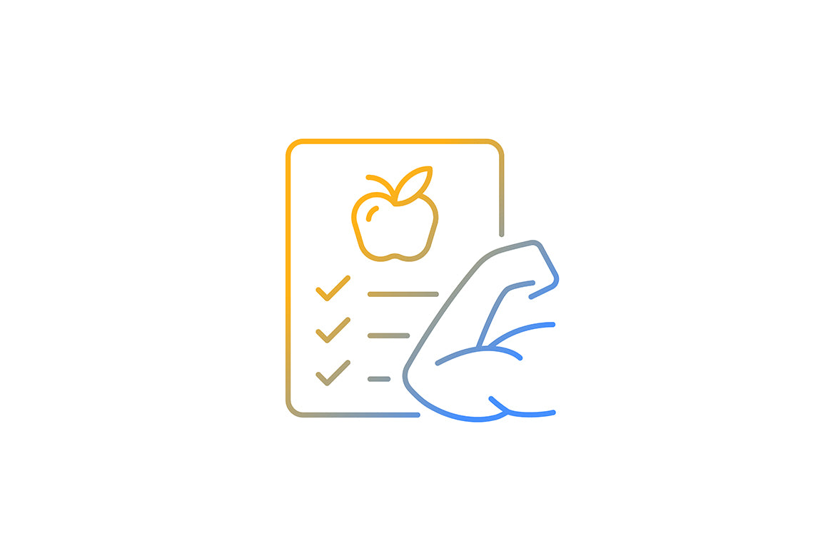 School subjects gradient icons set for dark and light mode