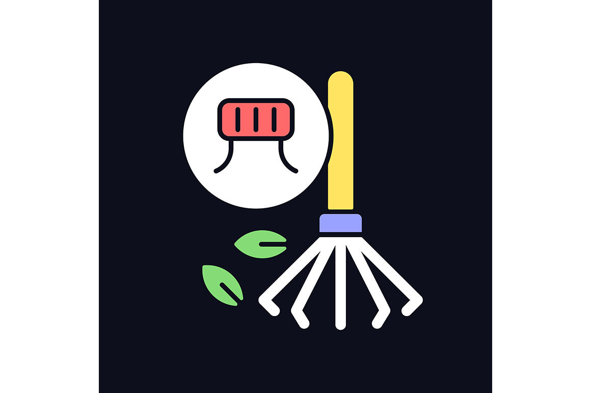 Recycled materials light and dark theme RGB color icons set