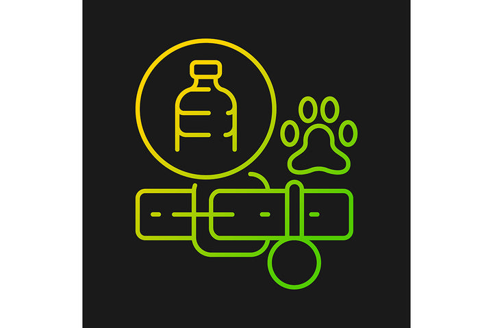 Recycled materials gradient icons set for dark and light mode