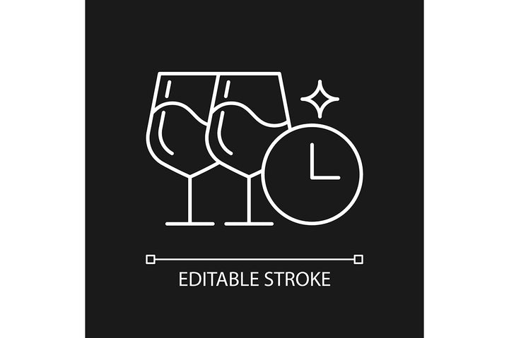Employee perks and bonuses linear icons set for dark and light mode