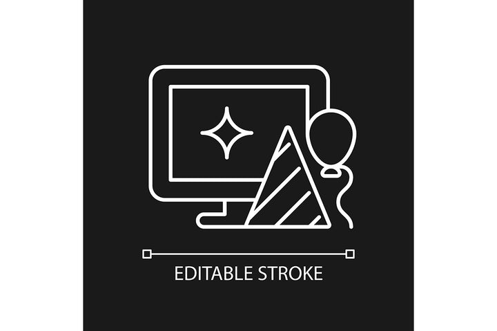 Employee perks and bonuses linear icons set for dark and light mode