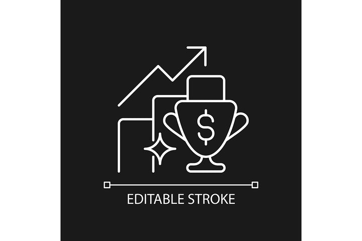 Employee perks and bonuses linear icons set for dark and light mode