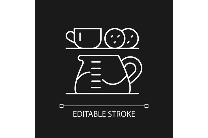 Employee perks and bonuses linear icons set for dark and light mode