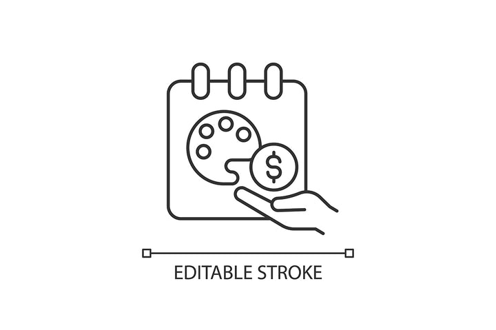 Employee perks and bonuses linear icons set for dark and light mode