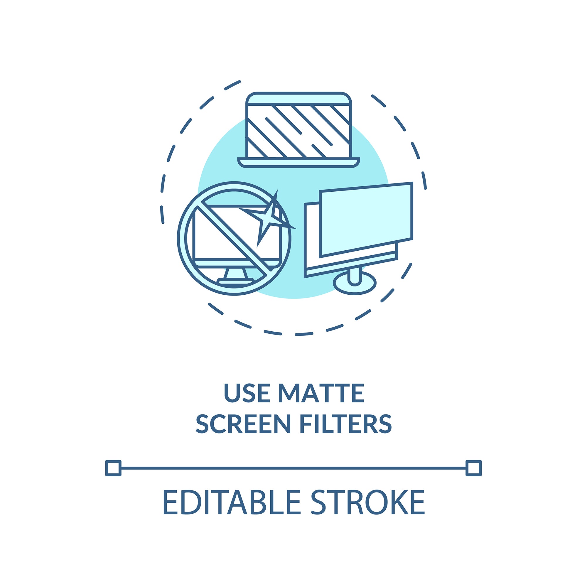 Eye health concept icons bundle