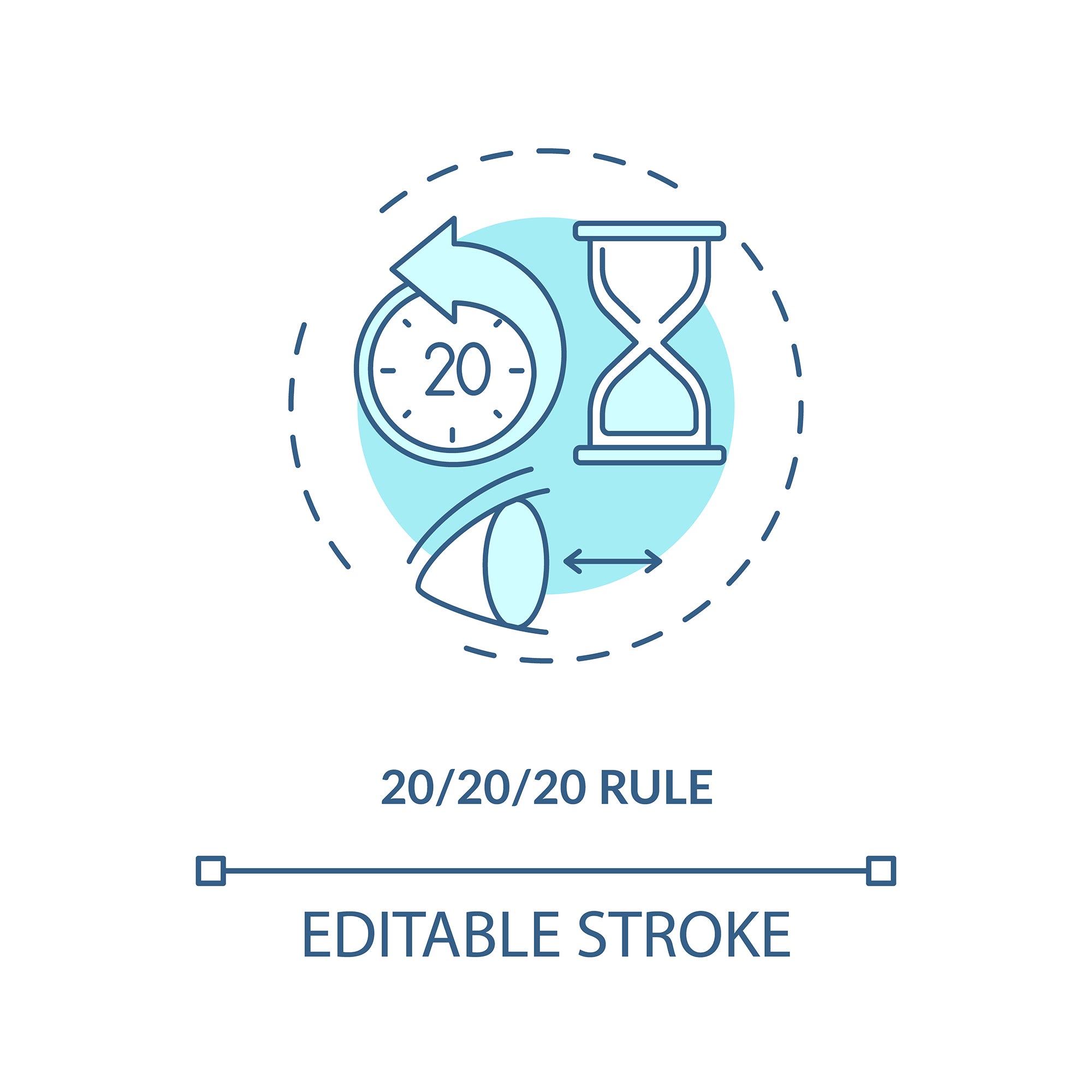 Eye health concept icons bundle