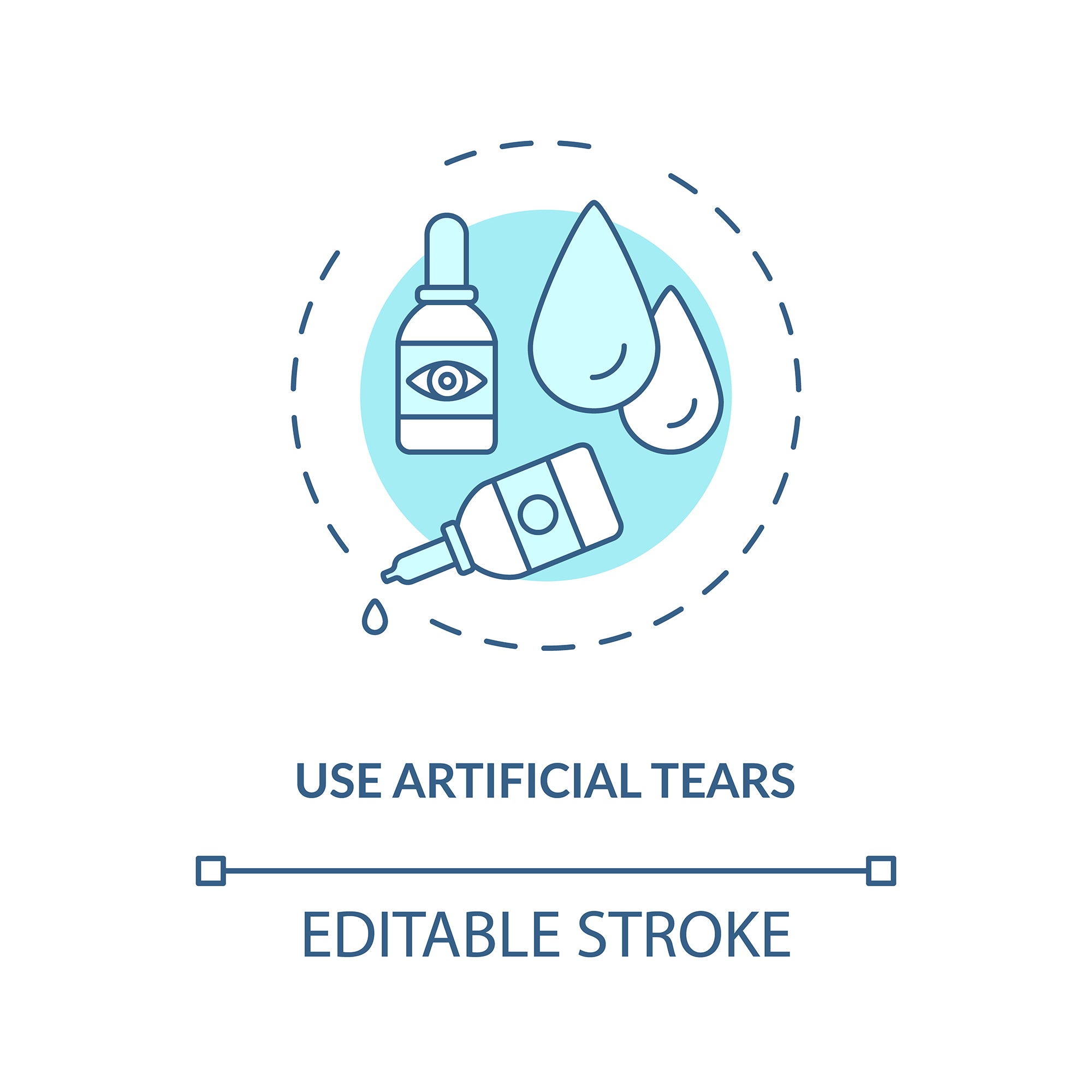 Eye health concept icons bundle