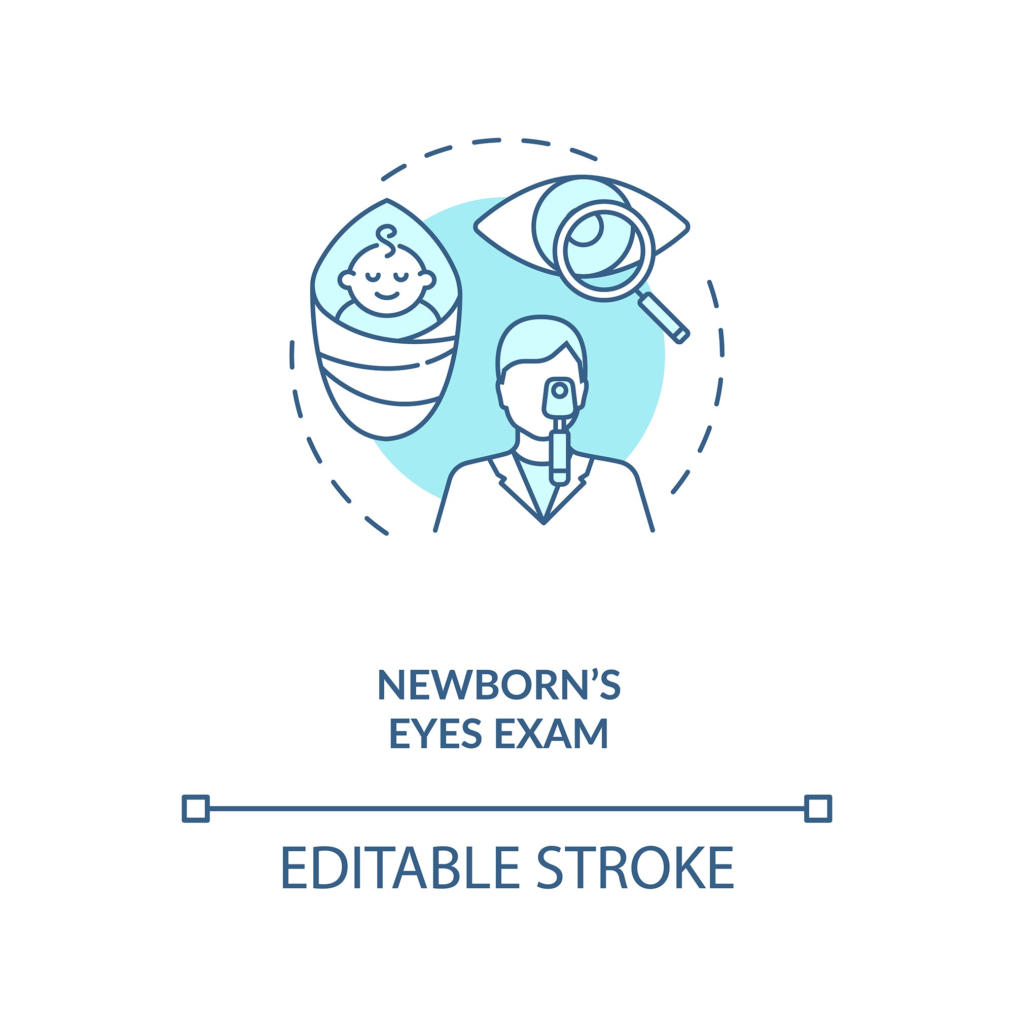 Eye health concept icons bundle