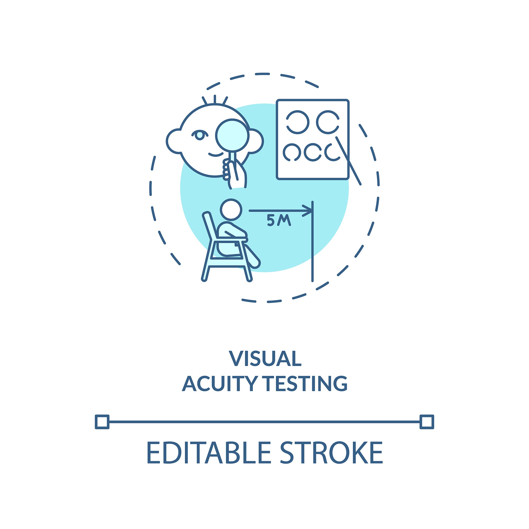 Eye health concept icons bundle