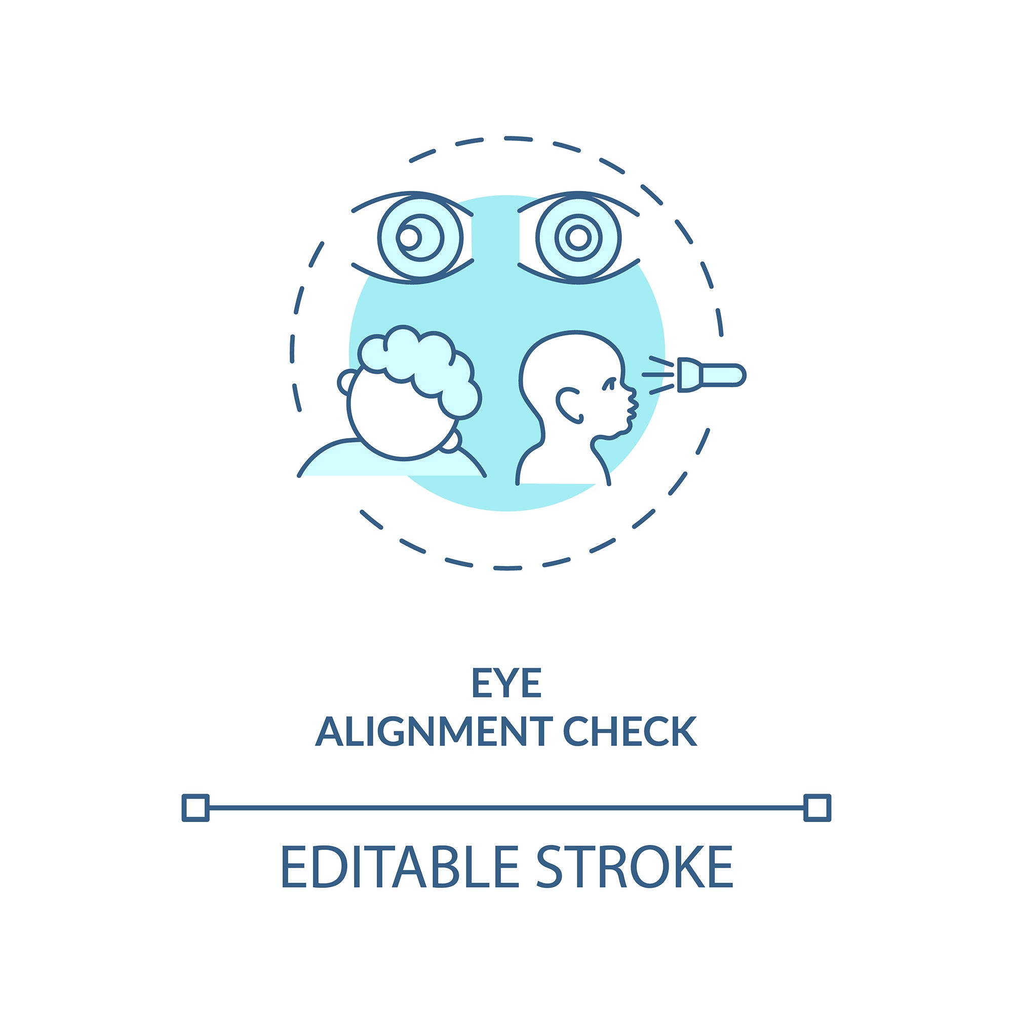 Eye health concept icons bundle