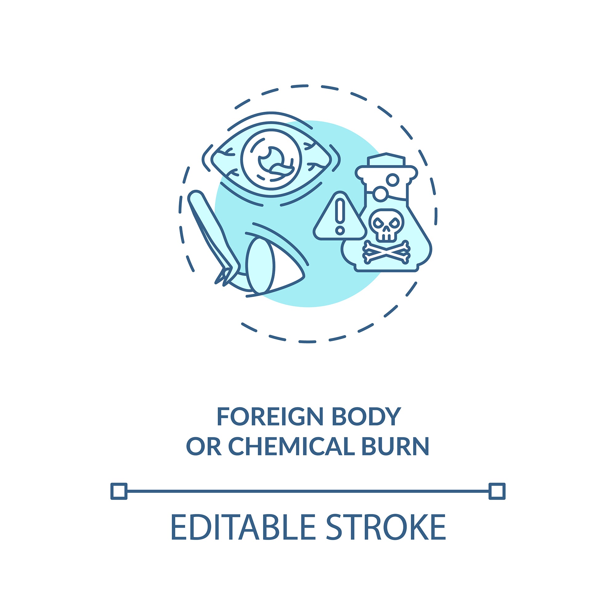 Eye health concept icons bundle