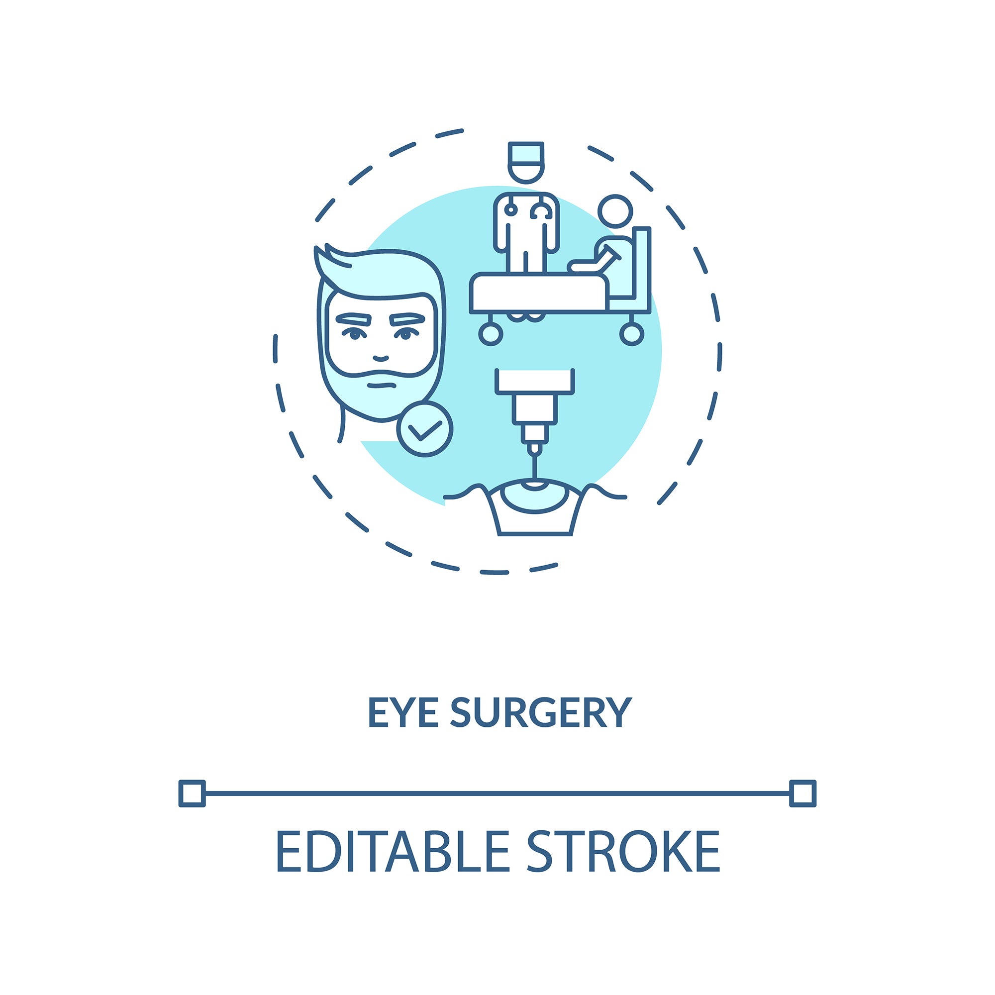 Eye health concept icons bundle