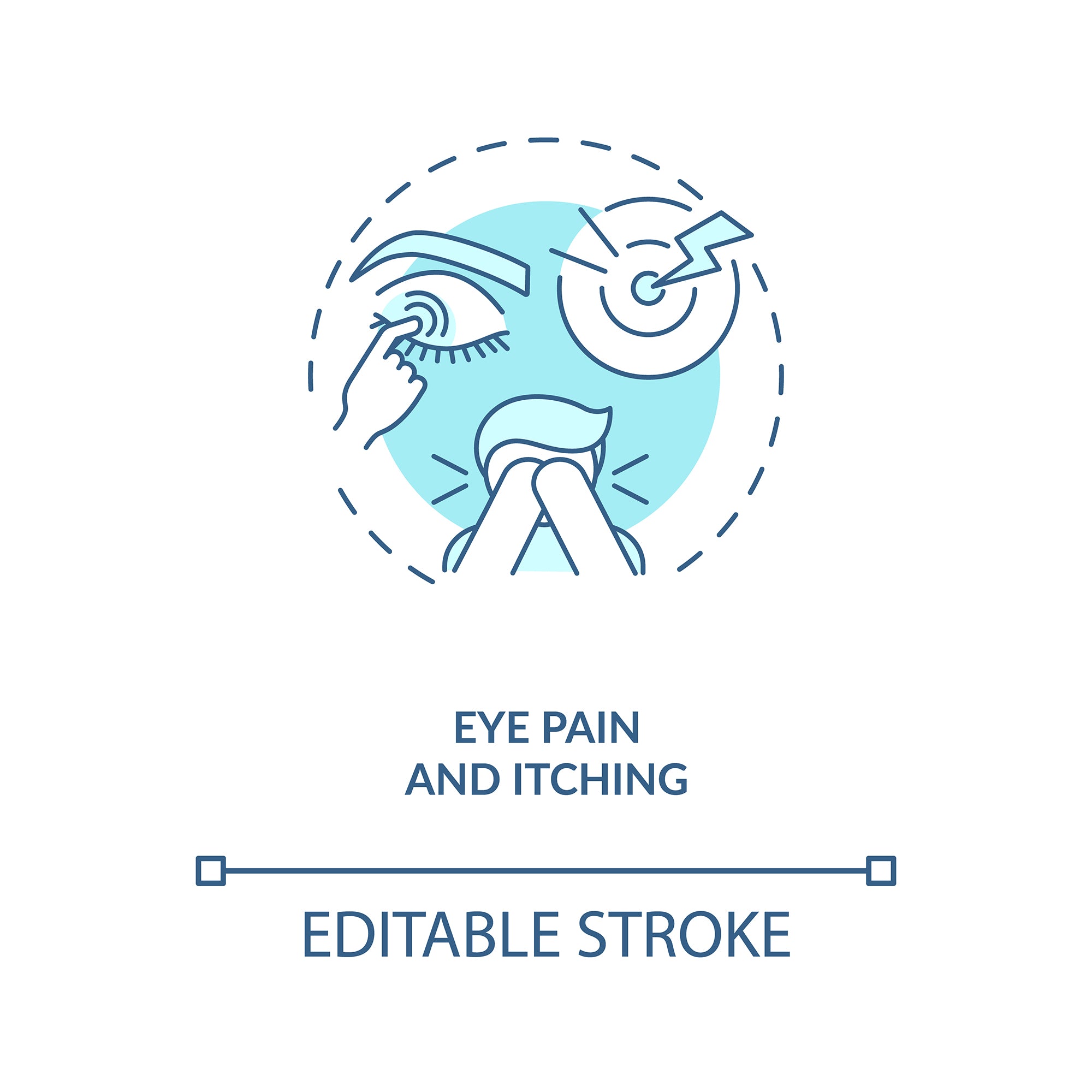 Eye health concept icons bundle