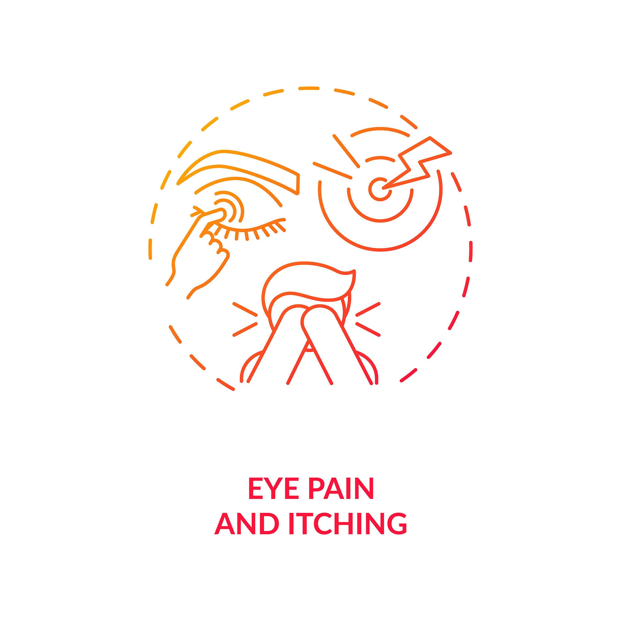Eye health concept icons bundle