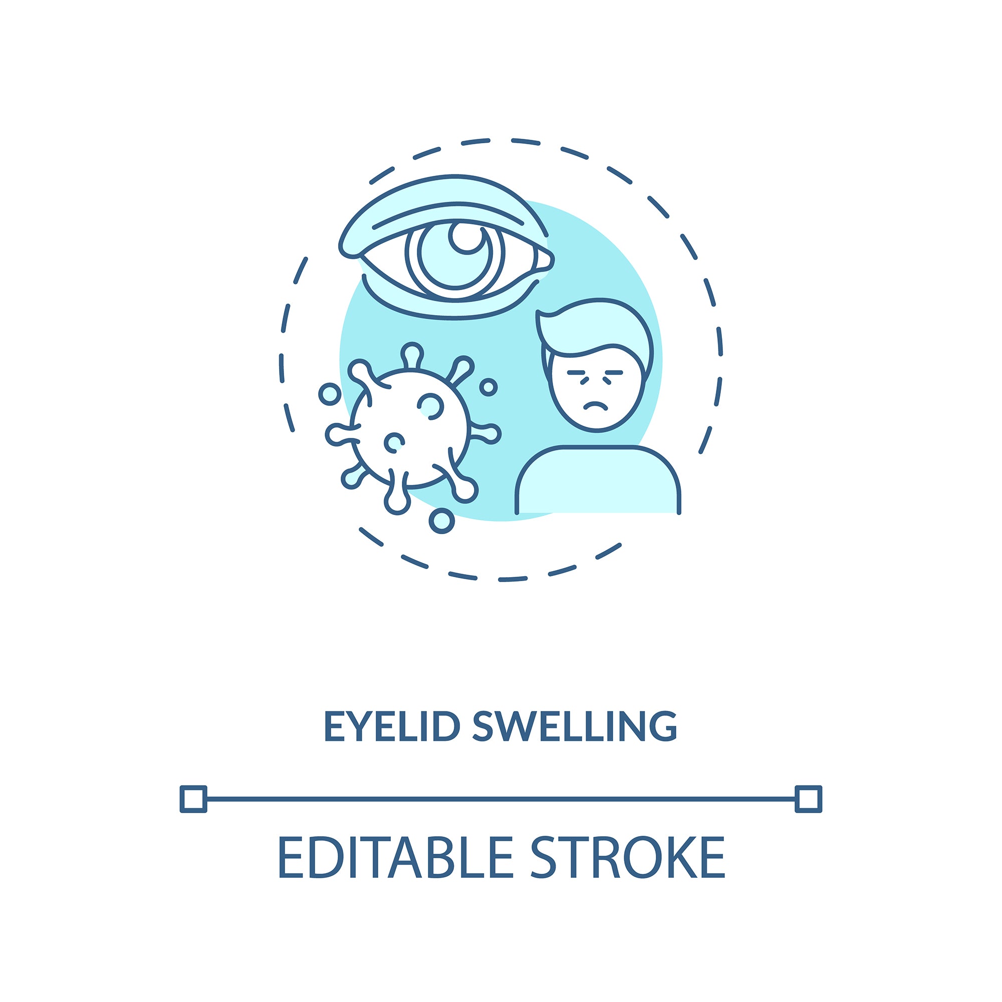 Eye health concept icons bundle