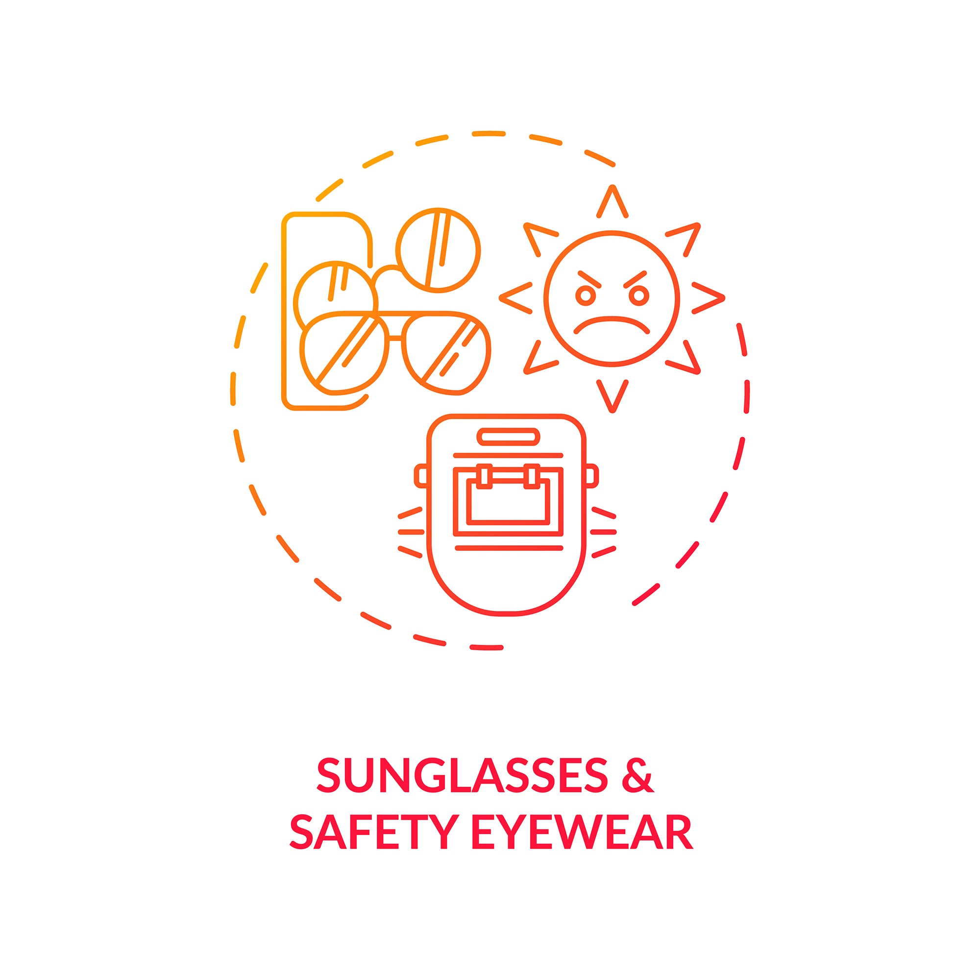 Eye health concept icons bundle