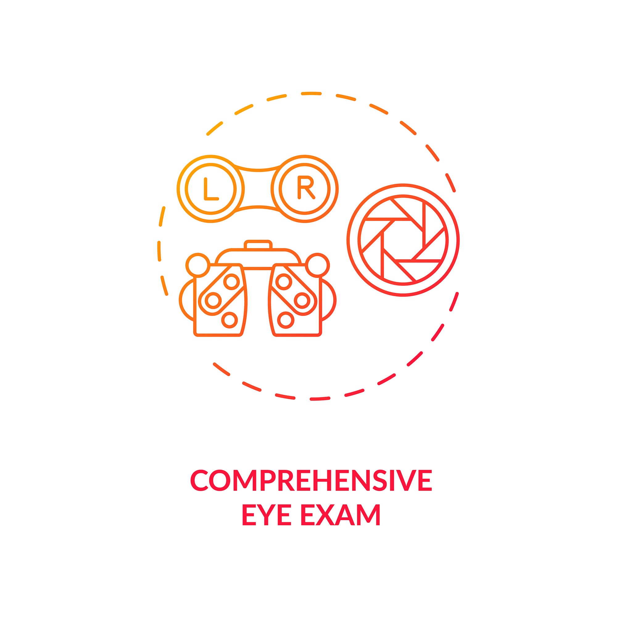 Eye health concept icons bundle