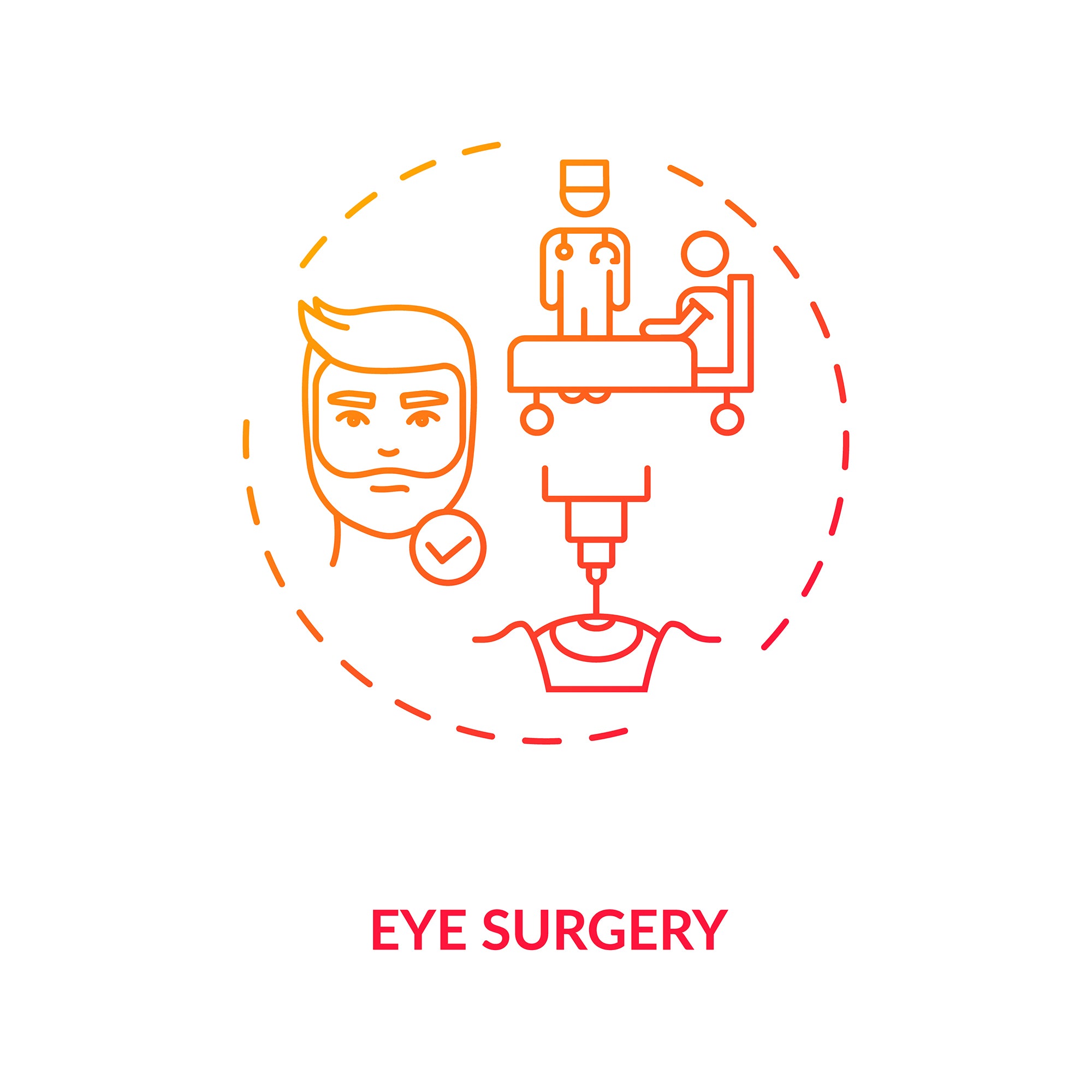 Eye health concept icons bundle