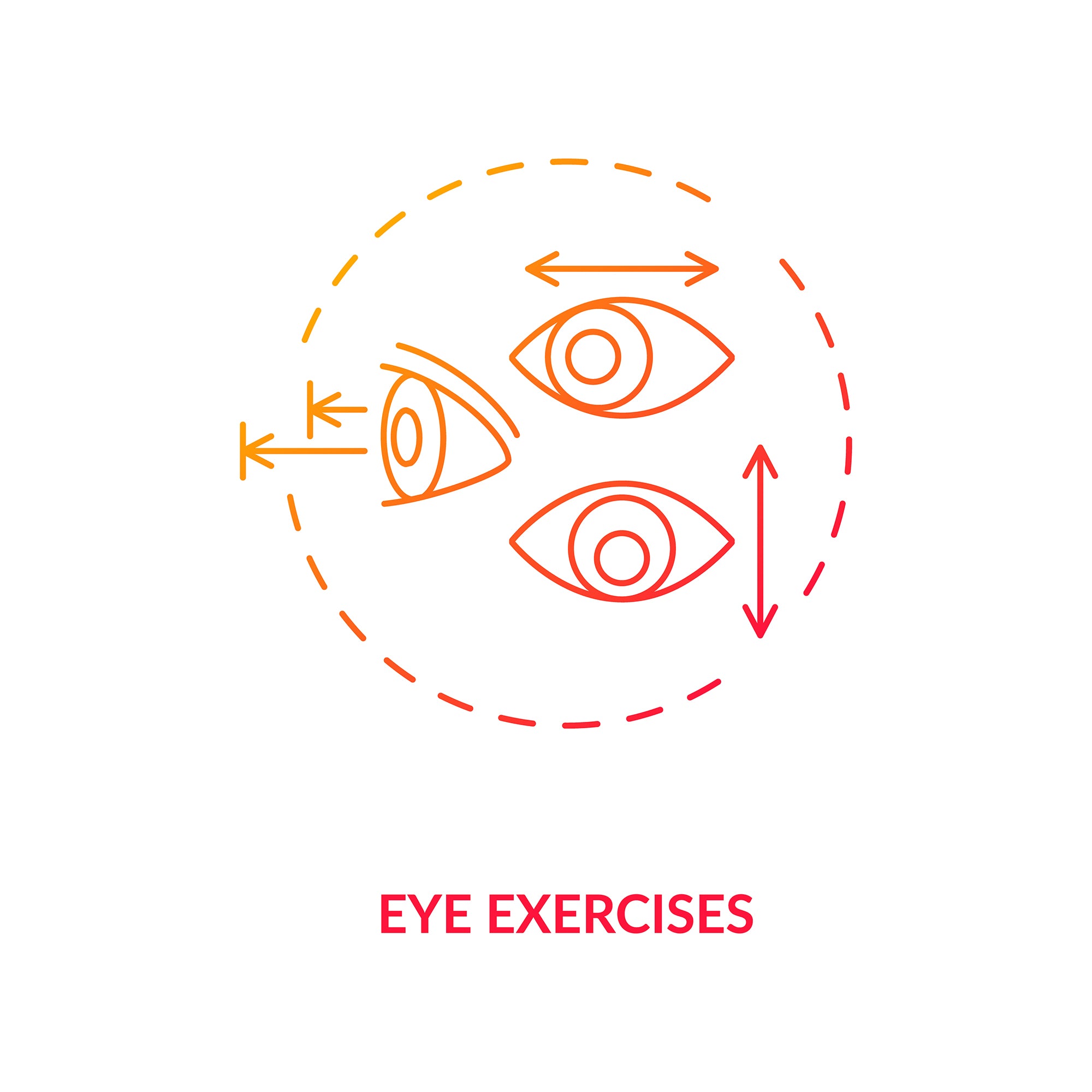 Eye health concept icons bundle