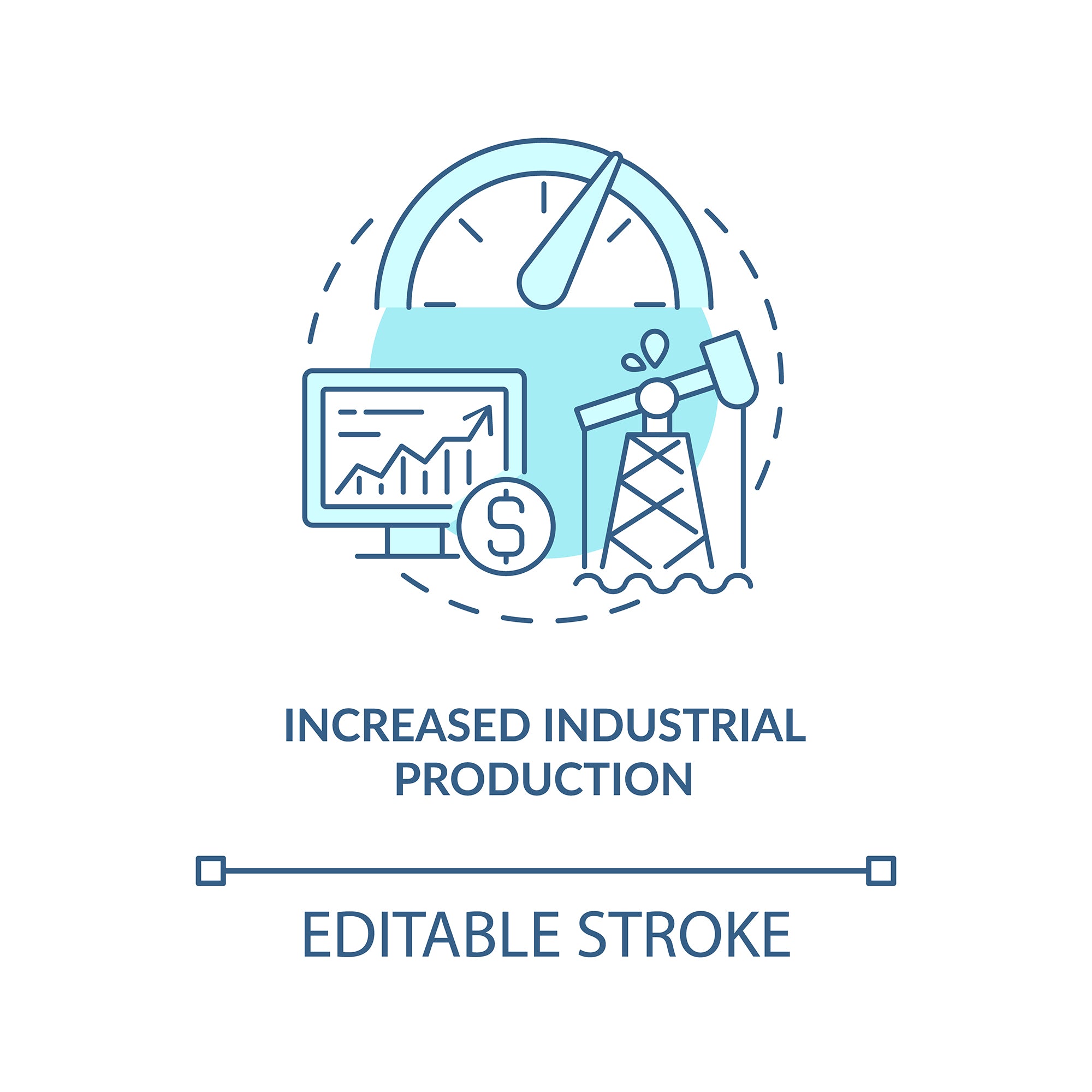 Energy security concept icons bundle