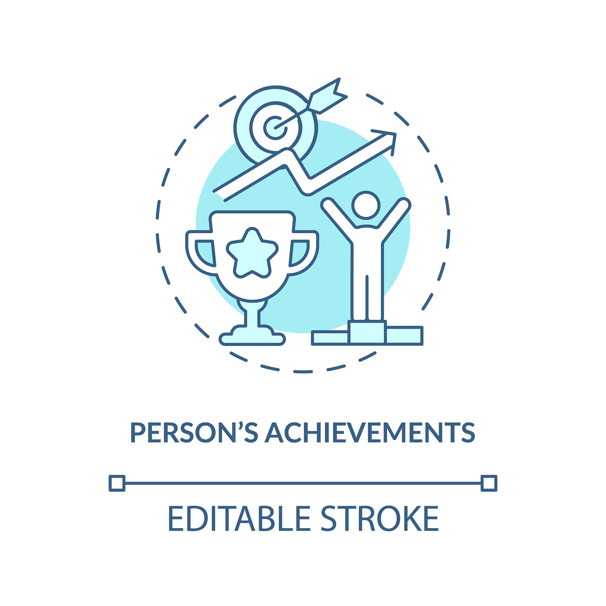 Personal brand concept icons bundle