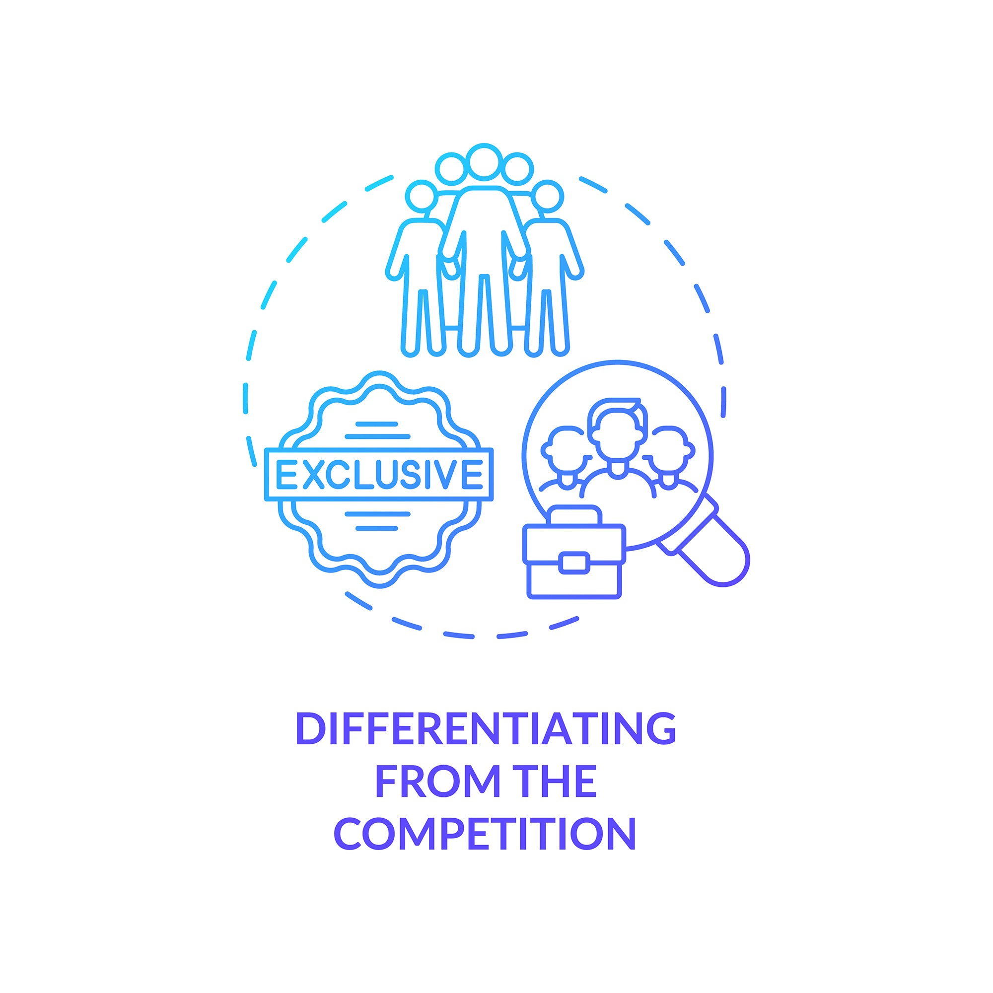 Personal brand concept icons bundle