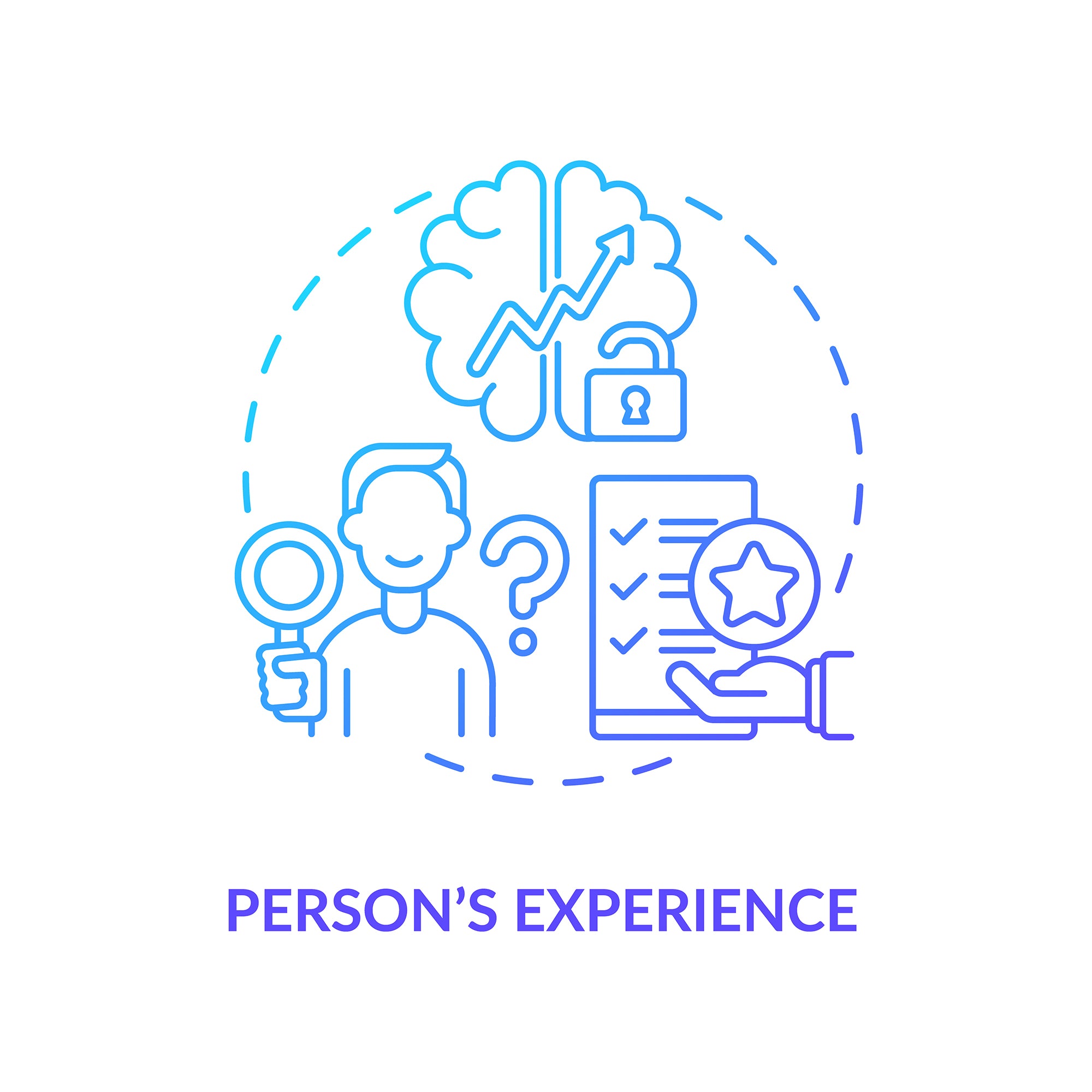 Personal brand concept icons bundle