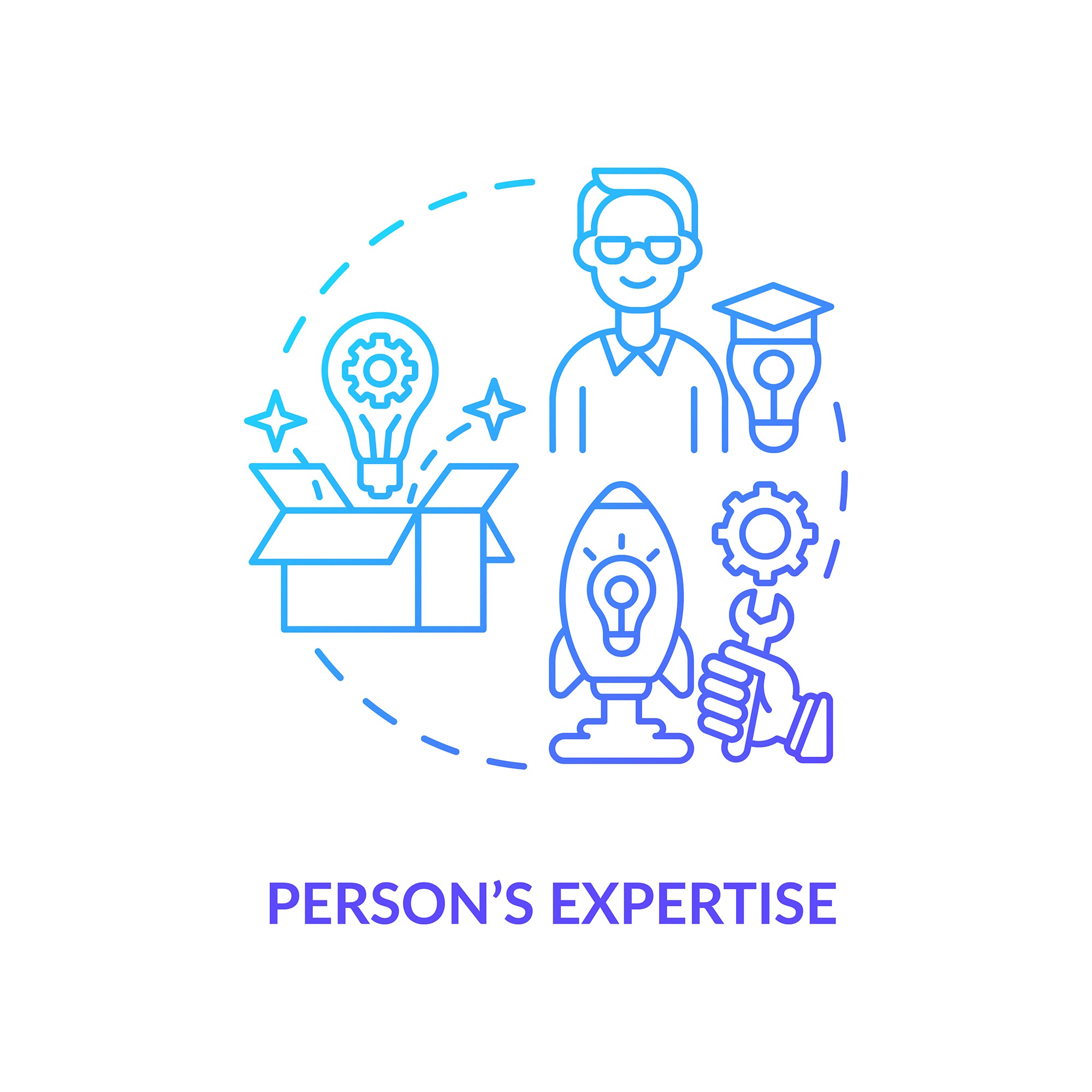 Personal brand concept icons bundle