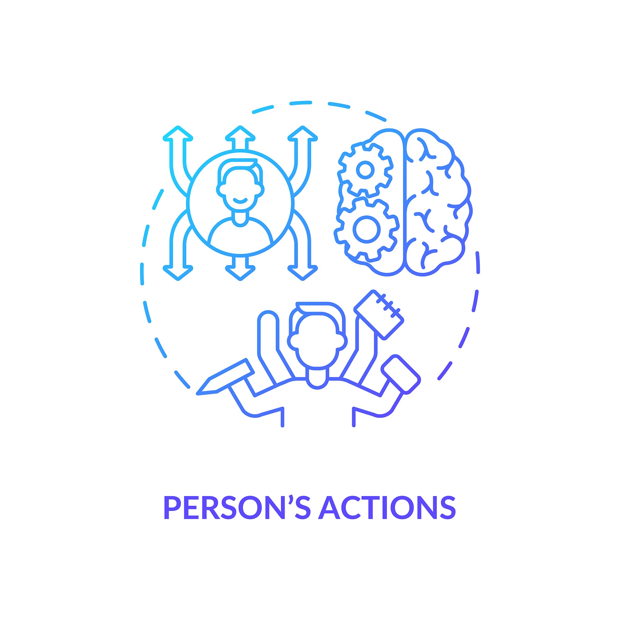 Personal brand concept icons bundle