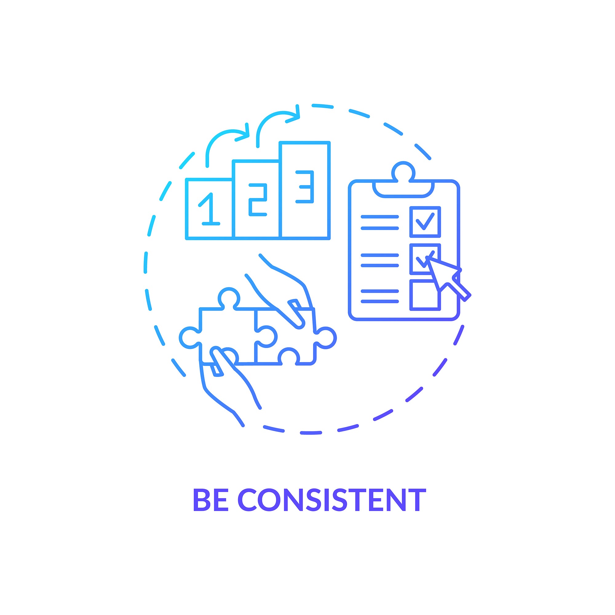 Personal brand concept icons bundle