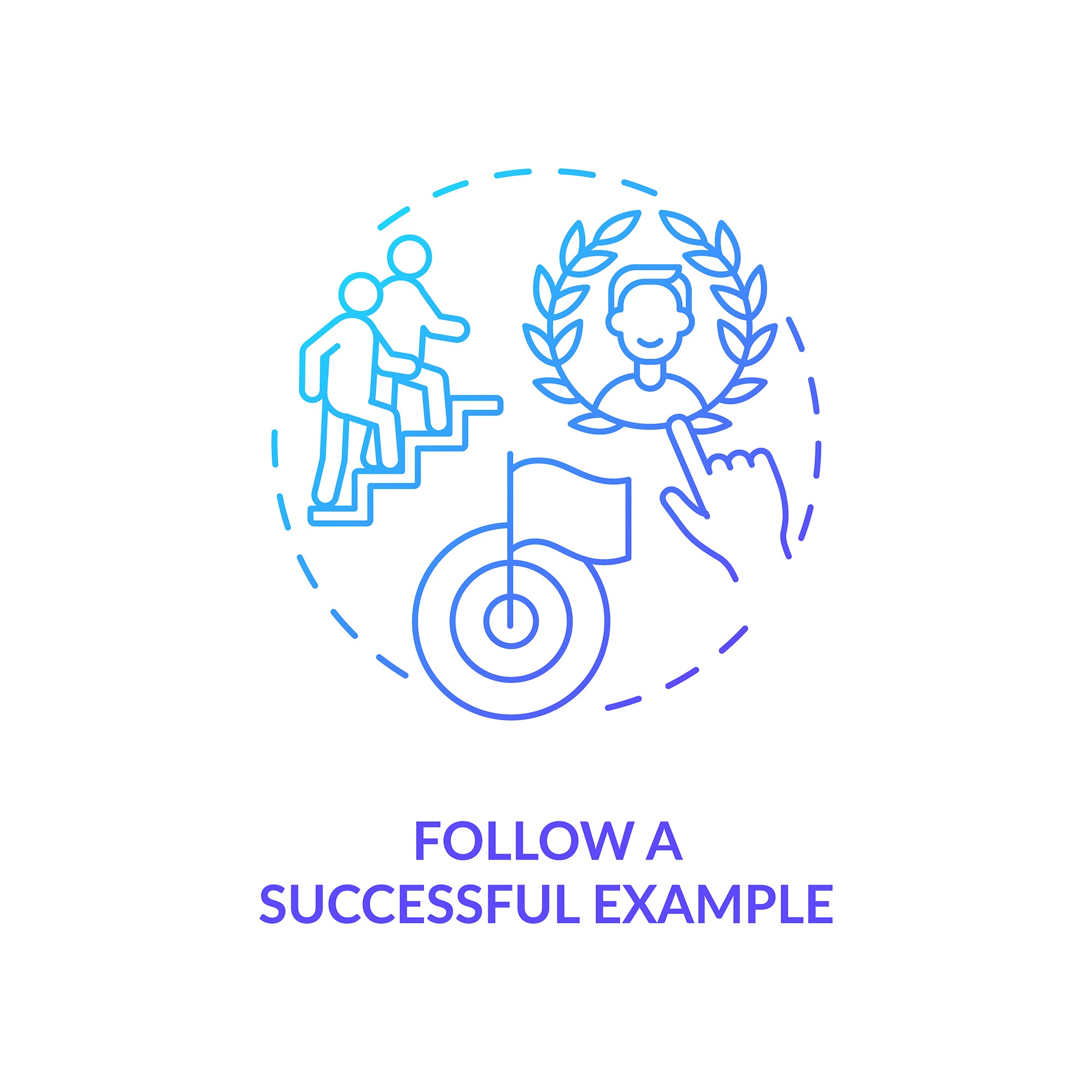 Personal brand concept icons bundle