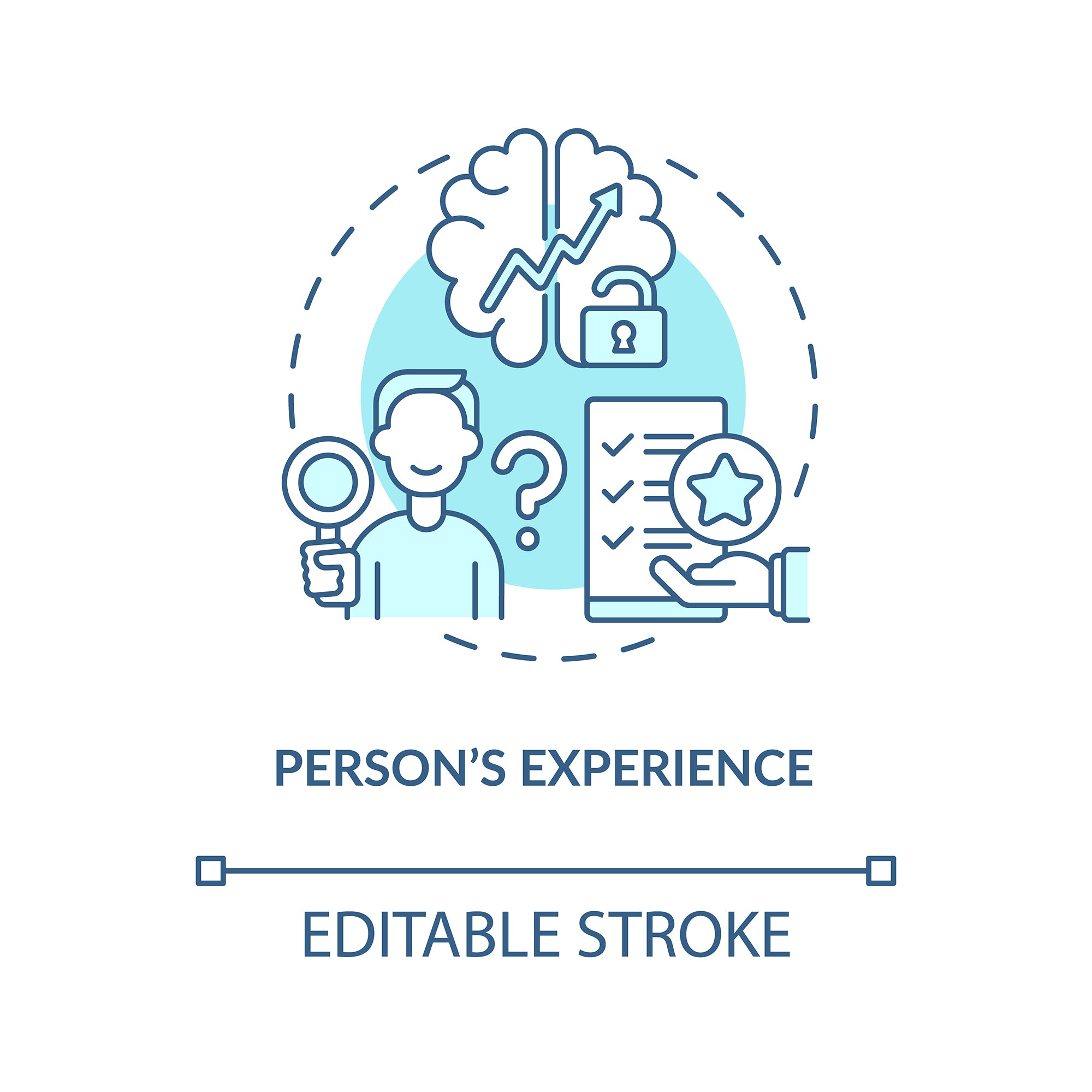 Personal brand concept icons bundle