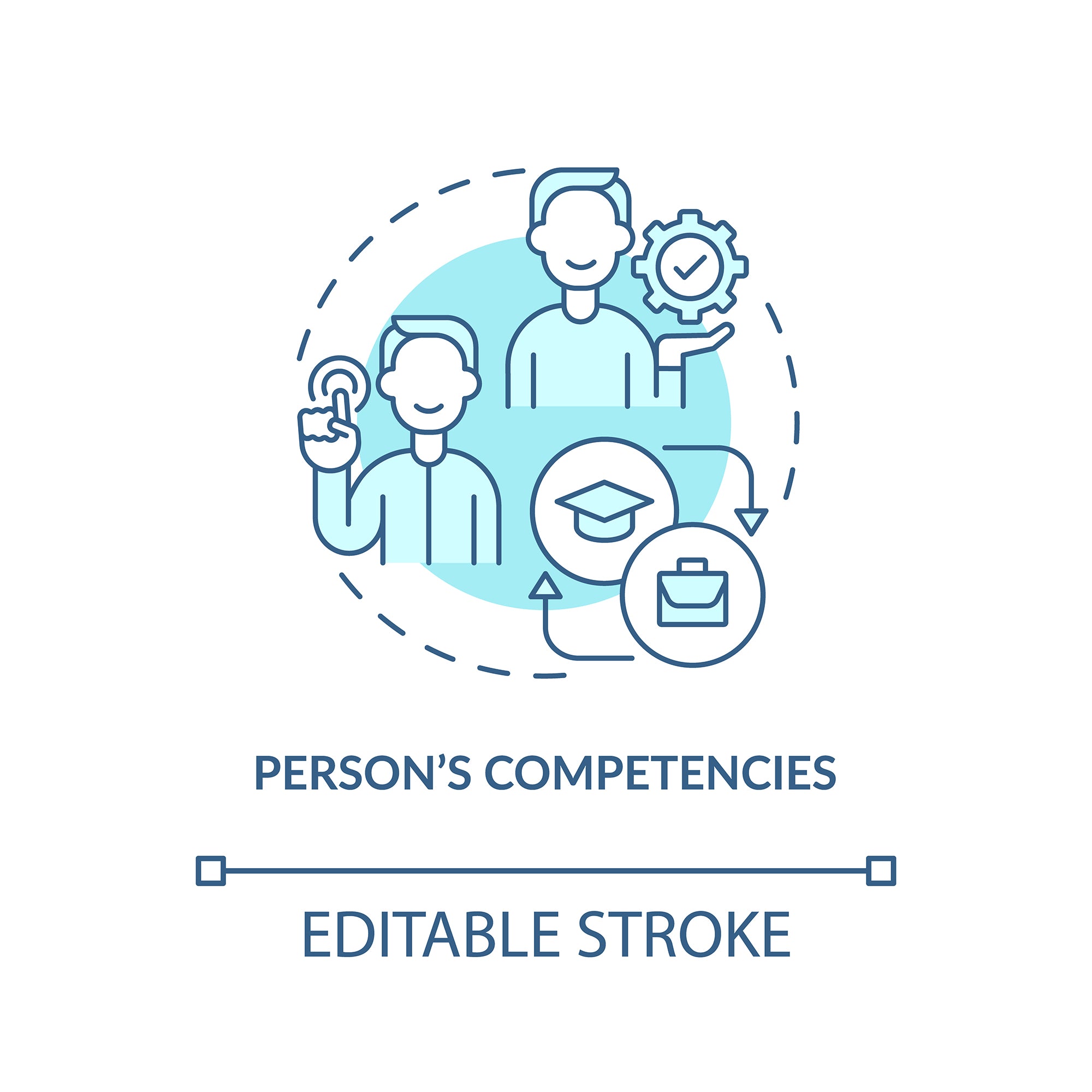Personal brand concept icons bundle