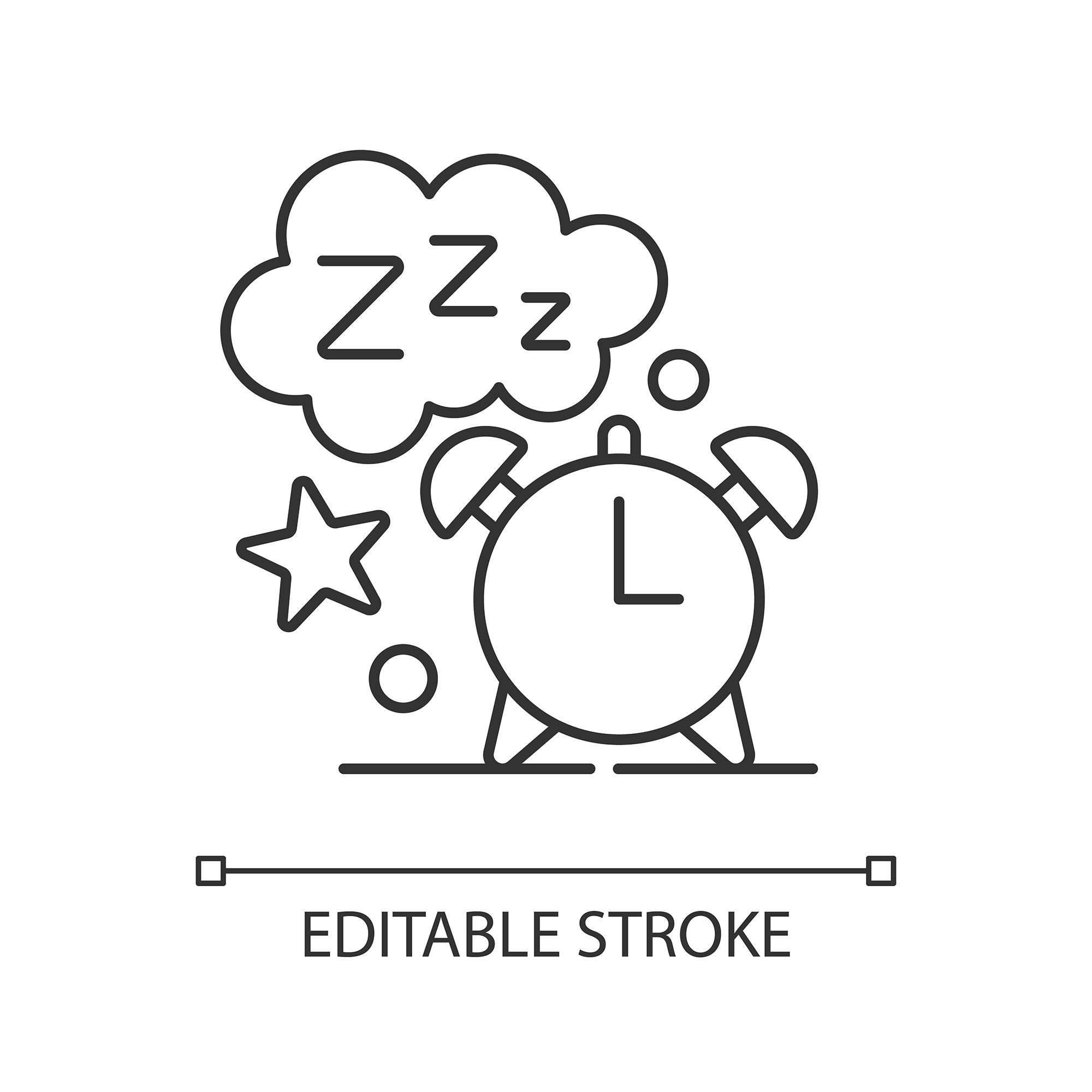 Everyday routine linear icons set for dark and light mode set