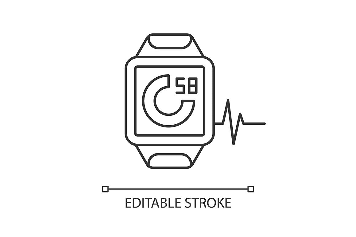 Online fitness apps linear icons set for dark and light mode