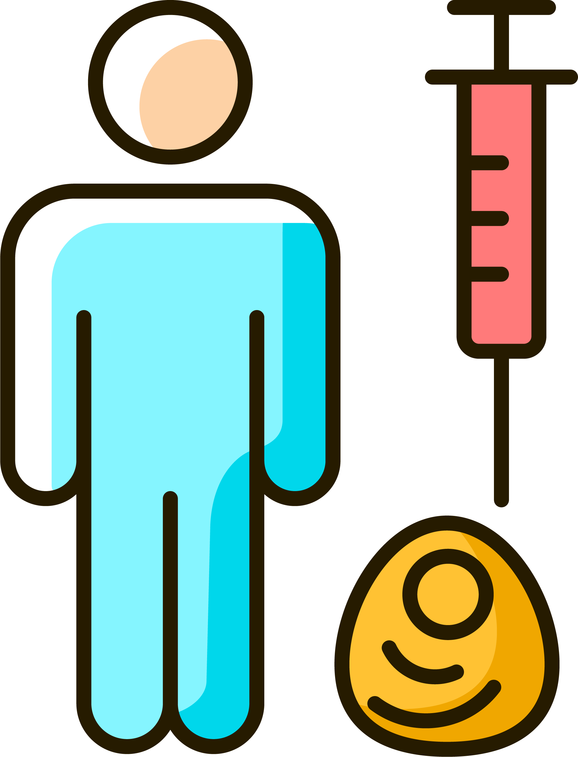 No animal testing RGB color icons set