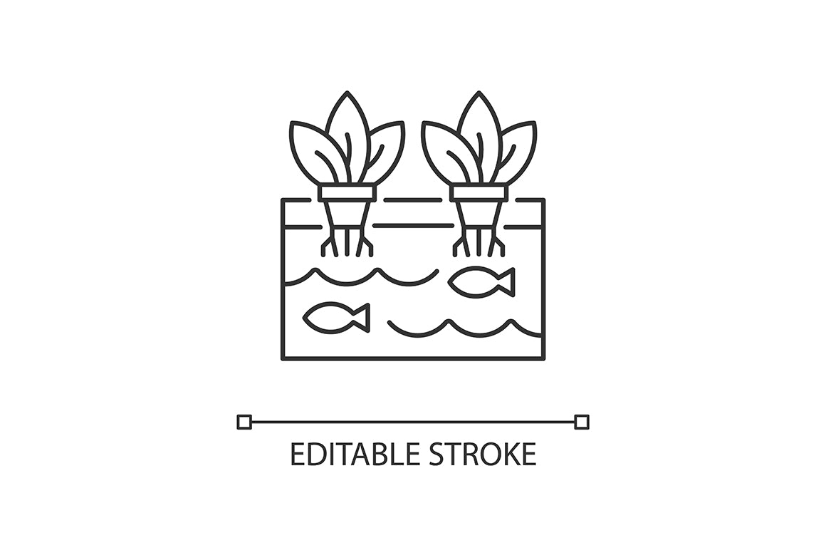 Agriculture related linear icons set for dark and light mode