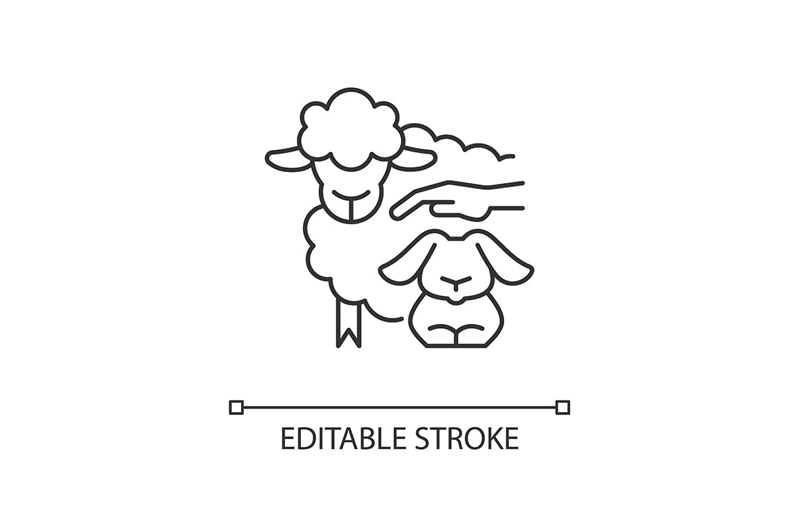 Agriculture related linear icons set for dark and light mode