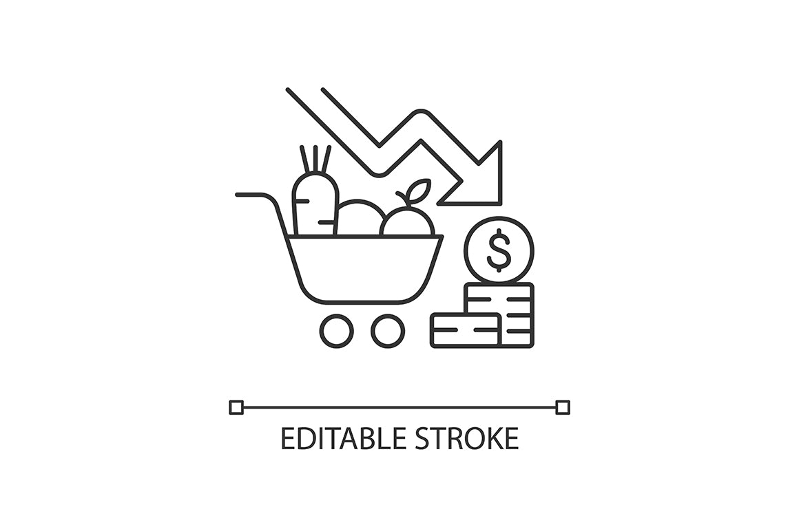 Agriculture related linear icons set for dark and light mode