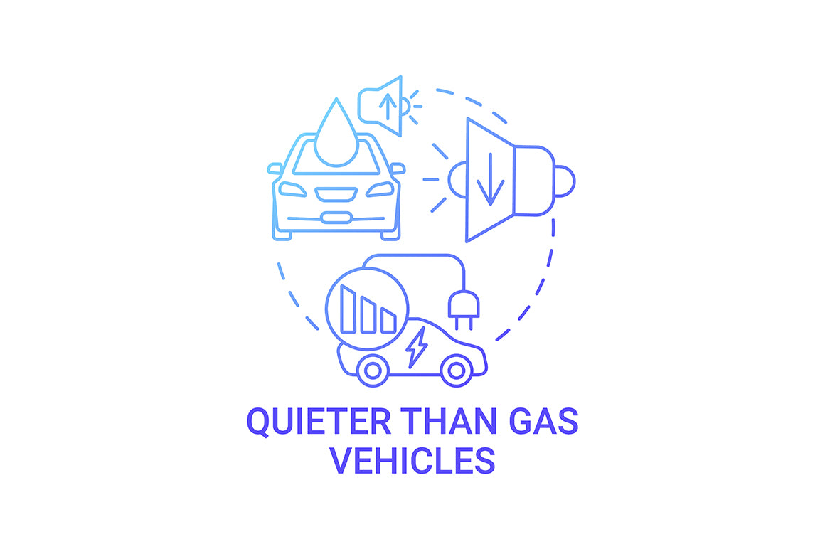 EV introduction round concept icons bundle.